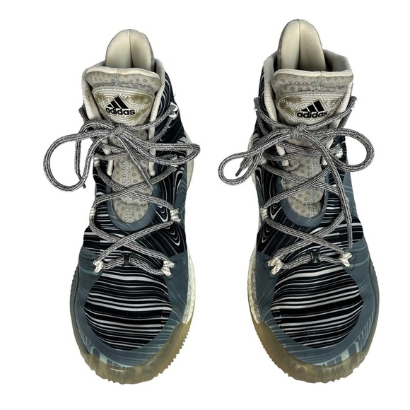 Adidas Crazy Boost Basketball Gray Shoes Mens Size 8 - Picture 4 of 10